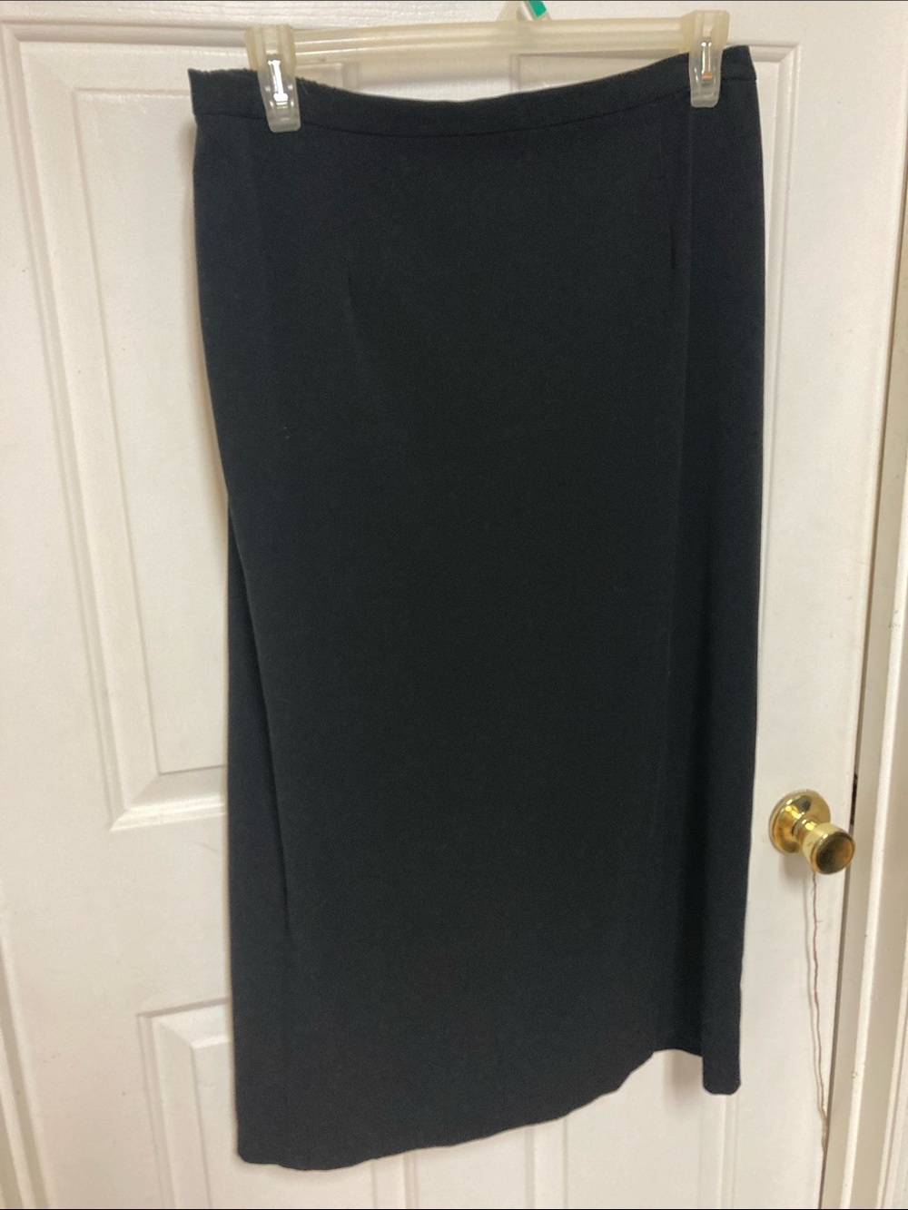 Sag Harbor Black Maxi Skirt - Straight Silhouette